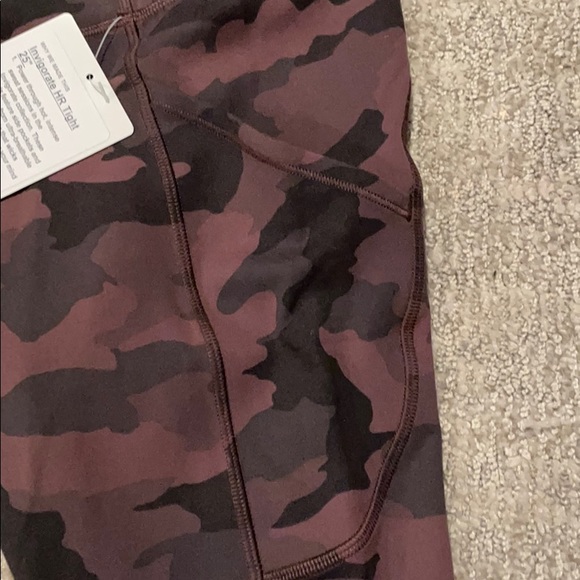 NWT lululemon 25” leggings brown camo pockets - Picture 3 of 4